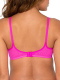 NEW Smart & Sexy Womens Sheer Mesh Demi Underwire Bra, Sz 32D! Pink Mesh!