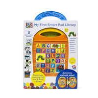 Eric Carle: My First Smart Pad Library Hardcover! Electronic activity pad and and 8-book library teaches alphabet, spelling, opposites, animal habitats, sounds, and sizes Retails $120+