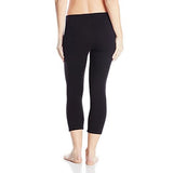 New Women's Smart Temp Yoga Capri Solid Leggings, Black, Sz M!