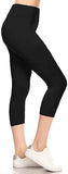 New Women's Smart Temp Yoga Capri Solid Leggings, Black, Sz M!