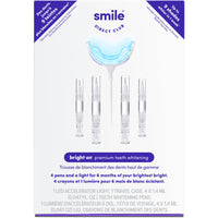 New in package! SmileDirectClubTM bright onTM Premium Teeth Whitening Kit – LED Accelerator Light and 4 Whitening Pens! Retails $79+