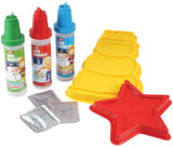 Ideal SNO-Art Kit SNO-Markers and SNO-Molds! Color and decorate snow with unique Sno-Markers Star and snowman shaped Sno-Molds can be pressed in the snow and painted!