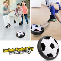 Levitating Air Power Soccer Disc Indoor/Outdoor Football Toy Colourful Music Light Flashing Ball
