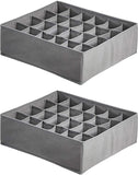 New AmazonBasics Socks and Underwear Dresser Organizers, 2-Pack, Grey! Fits most standard drawers!