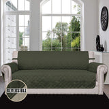 New in package! Easy Going Home Reversible Sofa Cover in Army Green/Beige!