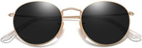 New in box with carry bag! SOJOS Round Polarized Sunglasses for Women Men Classic Vintage Retro Frame UV Protection