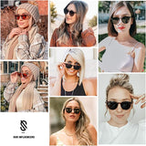 New SOJOS Polarized Round Classic Polarized Sunglasses for Women Men Vintage Style UV400 Lens