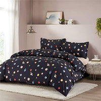 New Solar System Planets Printed Navy Blue Duvet Cover Set, 3 Piece, Sz Full/Double!