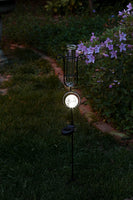 Brand new Rain Gauge with Solar Glass Orb Light!