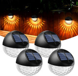 New Wrought Studio Solar Outdoor LED Wall Lights (Set of 4) Great for all seasons, waterproof! No wiring, easy install! Beautiful Ambient light!