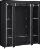 New in box! SONGMICS Closet Wardrobe, Portable Closet, Clothes Rail, Clothes Storage Organizer, Black