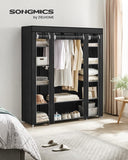New in box! SONGMICS Closet Wardrobe, Portable Closet, Clothes Rail, Clothes Storage Organizer, Black
