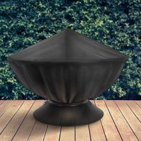 New Sorbus Fire Pit Cover, Round 40-Inch Diameter, Heavy Duty Waterproof, Perfect for Home, Patio, Lawn, Garden Furniture, Carry Bag Included (Black)