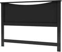 New South Shore Furniture Step One Collection, 54/60-Inch Full/Queen Headboard, Black