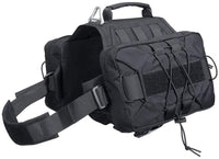 New EXCELLENT ELITE SPANKER Dog Saddle Bag Backpack for Travel Camping Hiking Medium & Large Dog with 2 Capacious Side Pockets(BLK)
