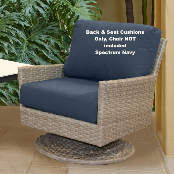 New Wayfair Outdoor Sunbrella Seat/Back Cushion in Spectrum Navy! Great Quality & Ultra Comfortable! Retails $234+ (Chair not included)