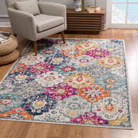 New SunShine Rug's Splash Collection - Traditional Area Rug Splash-2855-Rust 2 Ft 6 inch X 4 Ft 9 inch! Made in Turkey!
