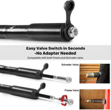 Bike Pump, Sportneer Portable 160 PSI Mini Bicycle Pump - Fits Presta and Schrader - Ball Pump with Needle, Effortless Pumping for Mountain and Road Bikes