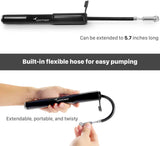 Bike Pump, Sportneer Portable 160 PSI Mini Bicycle Pump - Fits Presta and Schrader - Ball Pump with Needle, Effortless Pumping for Mountain and Road Bikes