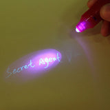 New Secret Agent Invisible Ink Pen,Spy Pen with UV Light Magic Marker for Secret Messages! Super Cool 6 Piece set!