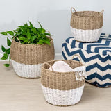 Wayfair Item! Highland Dunes Round Nesting Seagrass 3 Piece Wicker/Rattan Basket Set - Baskets are quite large! Includes all 3, Retails $160+