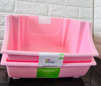 New Mainstays 2-Pack Stacking Bins - Pink