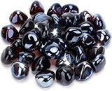 New Stanbroil 10-Pound Reflective Fire Glass Diamonds - 1/2 inch Luster Fire Glass for Fireplace Fire Pit and Landscaping, Amber Luster