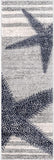 New nuLOOM Thomas Paul Coastal Beachy Starfish Runner Rug, 2' 6" x 8', Grey