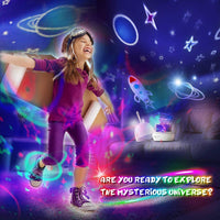 New Star Projector Night Light for Kids, 360 Degree Rotating, 4 Optional Themes-Universe Planet/Underwater World/Carousel/Star Sky Light
