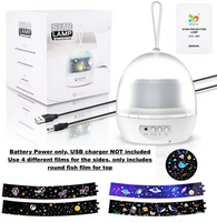 New Star Projector Night Light for Kids, 360 Degree Rotating, 4 Optional Themes-Universe Planet/Underwater World/Carousel/Star Sky Light