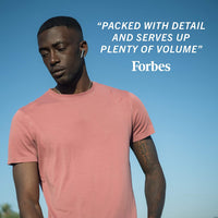 New Urbanista Stockholm Plus True Wireless Earbuds - Over 20 Hours Playtime, IPX4 Waterproof Earphones, Bluetooth 5.0 Headphones, Touch Controls & Enhanced Microphone for Clear Calling, Titanium! Retails $132+