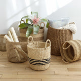 New Wayfair Stonington 2 Pieces Hand Woven Seagrass Basket Set by Design Ideas! Retails $100 US+