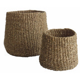 New Wayfair Stonington 2 Pieces Hand Woven Seagrass Basket Set by Design Ideas! Retails $100 US+