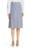 Nordstrom Signature Stripe Cotton Blend Skirt, Sz 18! Retails $249+