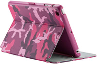 New Pink Camo Speck Stylefolio Tablet Case for iPad Mini Fits All Ipad Mini - Smart Camo/Nickel Grey/Boysenberry Purple