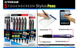 Brand New in package! Extreme 5pk stylus pens Touchscreen Stylus and Fine Tip Ballpoint Pens! Use as regular pen & touchscreen pen!
