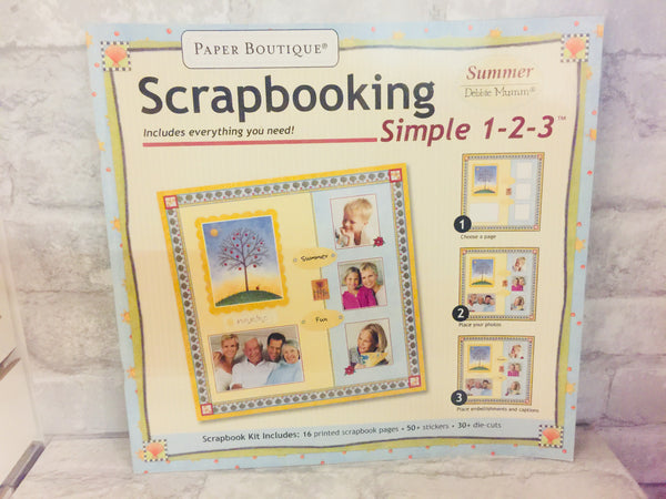 Scrapbooking Simple 1-2-3 Summer Debbie Mumm (Paper Boutique) Paperback!