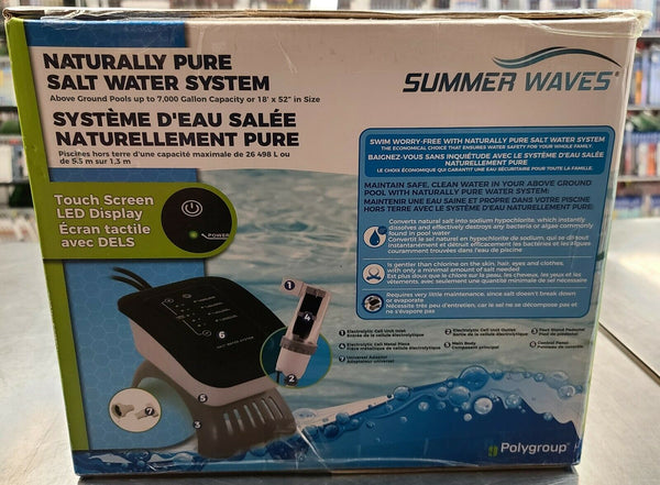 New in box! Salt Water System for above ground Pools, works up to 7000 –  The Warehouse Liquidation