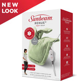 New Sunbeam Renue Tension Relief Heating Pad, Spa Green