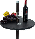 New Sundale Outdoor Adjustable Umbrella Table, Portable Round Table Tray with Umbrella Hole, for Beach Patio Garden Poolside 20in Diameter! Retails $90+