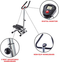 Sunny Twister Stepper with Handle Bar! Works your deep muscles without putting extreme pressure on your bones and joints Retails $182+