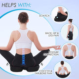 New Supa Modern Memory Foam Car Seat Cushion and 3D Mesh Lumbar Support Pillow Coccyx Orthopedic Seat Cushion for Office Chair Lumbar Support Back Pillow for Reliving Lower Back Pain