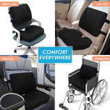 New Supa Modern Memory Foam Car Seat Cushion and 3D Mesh Lumbar Support Pillow Coccyx Orthopedic Seat Cushion for Office Chair Lumbar Support Back Pillow for Reliving Lower Back Pain