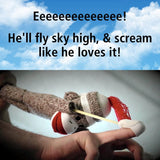 Awesome Superfly Screaming Flying Sock Monkey! He can fly 50 Feet & screams! Kids Love it!!