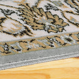 New Superior Embellished Floral Lille Runner Rug, 2' 7" x 8', Grey