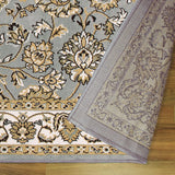 New Superior Embellished Floral Lille Runner Rug, 2' 7" x 8', Grey