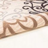 New Superior Elegant Leigh Collection Area Rug Runner, 2'7 x 7'10 with hints of blues, beiges, blacks, cream!