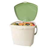 New Sure-Close Kitchen Food Scrap Pail 1.9 Gallon Manual Lift Countertop Waste Basket