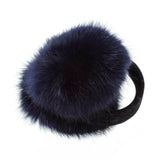 New Nordstrom Surell Authentic Rabbit Fur Earmuffs with Velvet Band in Black, one size! Retails $70+
