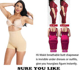 New SURE YOU LIKE Women's Shapewear Tummy Control High Waist Body Shaper Butt Lifter Shorts Seamless Slimmer Panties in Nude, Size M/L/ Fits 8-12!